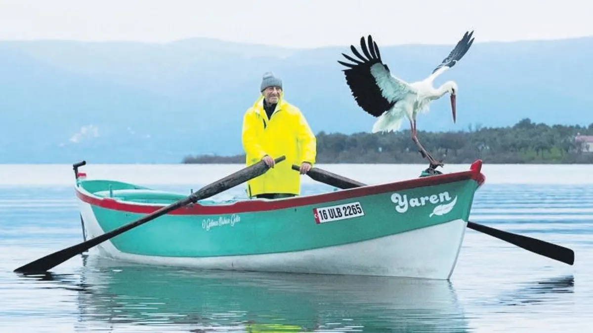 Yaren leylek eşi Nazlı’ya kavuştu