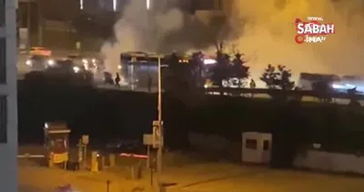 Maltepe’de seyir halindeki otobüsten dumanlar yükseldi | Video
