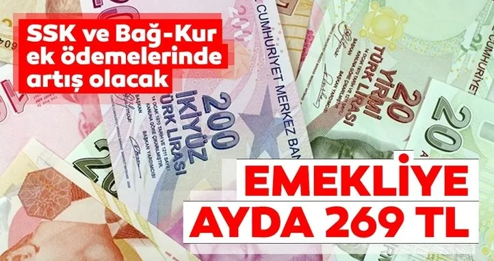 Emekliye büyük müjde! SSK ve Bağ-Kur emeklilerinin ek ödemelerinde artış olacak