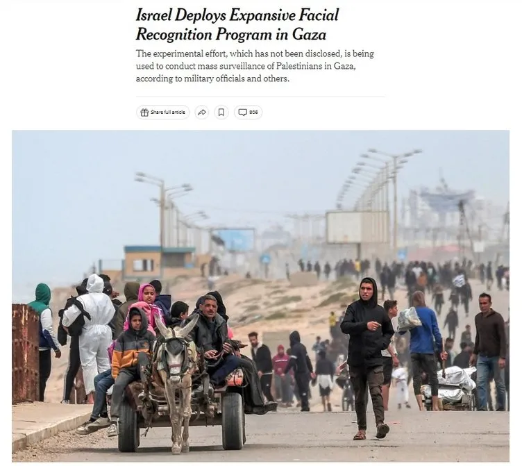 New York Times skandalı deşifre etti! Gazze katliamında yüz tanıma yöntemi: Deneysel programı sivillerde kullandılar!