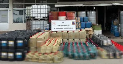 Kocaeli'de 12 milyon TL değerinde sahte madeni yağ ele geçirildi #kocaeli
