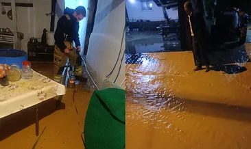 Bursa’da sağanak etkili oldu! Bazı evleri su bastı