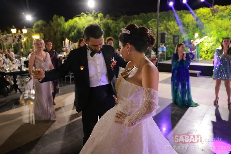 Ünlü oyuncu Ferit Kaya ile Yasemin Ceren evlendi! Yakışıklı oyuncu Barış Arduç düğünde halay çekti!