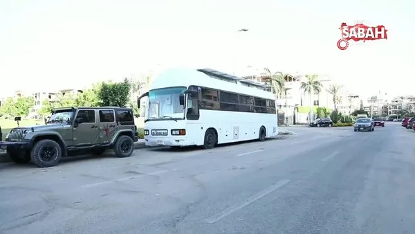 Mısırlı kadın rallici satın aldığı ikinci el otobüsü karavana çevirdi | Video