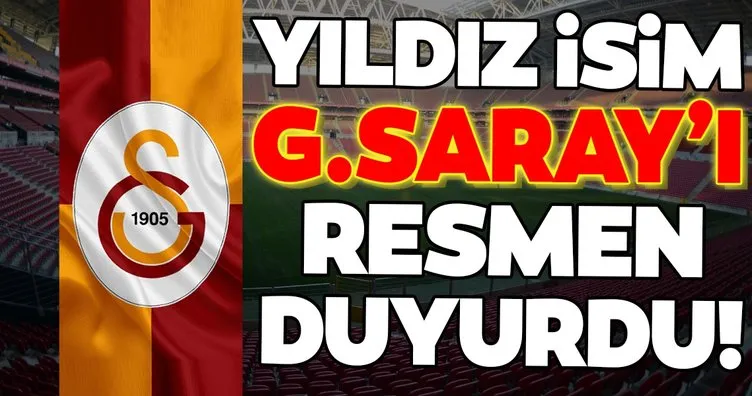 Galatasaray’a transfer müjdesi! Resmen duyurdu