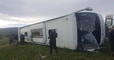 Tokat'ta otobüs devrildi; ölü ve yaralılar var