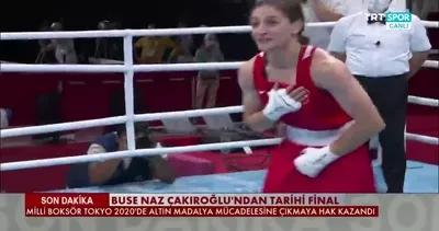 Buse Naz Çakıroğlu Huang Hsiao-Wen’i böyle devirdi ve Altın madalya için ringe çıkmaya hak kazandı!
