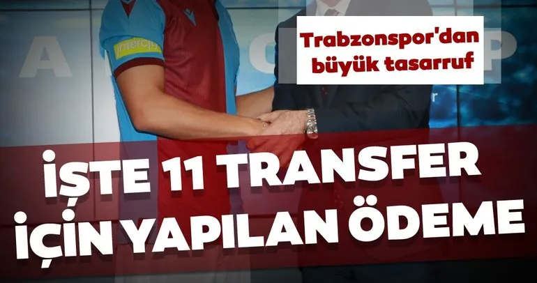Trabzonspor’dan büyük tasarruf