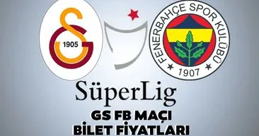 Galatasaray Fenerbahçe maç biletleri satışta mı? Galatasaray Fenerbahçe derbi maçı bilet fiyatları listesi