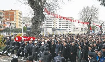 Şehit polis memuru için tören düzenlendi