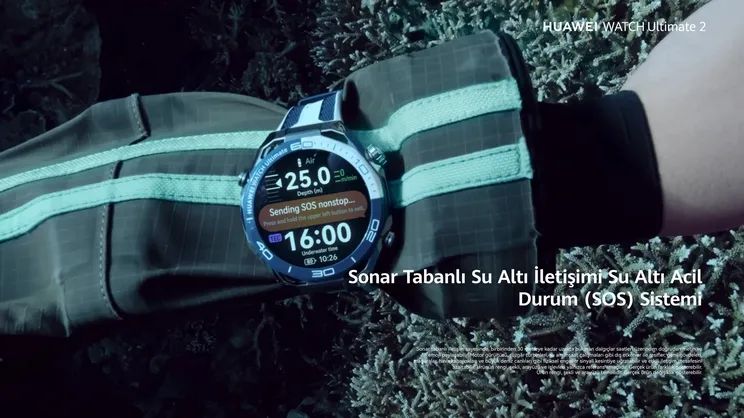 Huawei Watch Ultimate 2 ile su altında 150 metre derinlikte iletişim