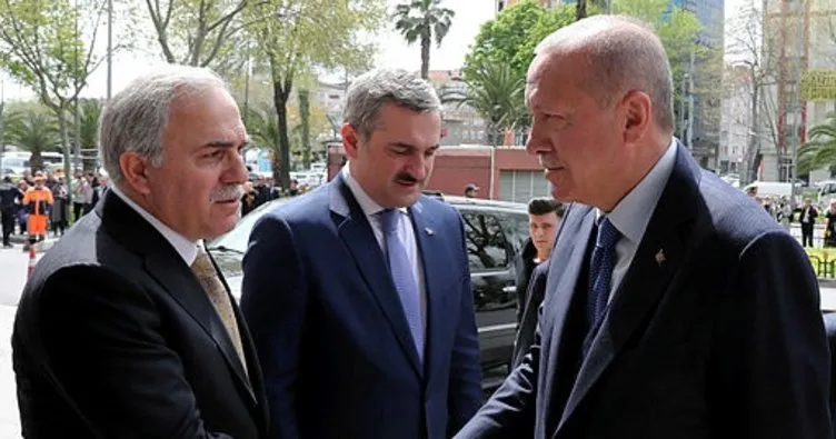 Cumhurbaşkanı Erdoğan’dan Fatih Belediye Başkanı Turan’a hayırlı olsun ziyareti