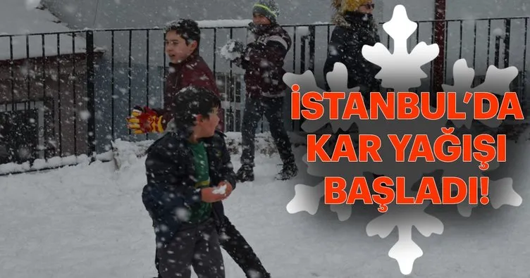 Son dakika haber: Meteoroloji uyarmıştı... İstanbul’da kar yağışı başladı!