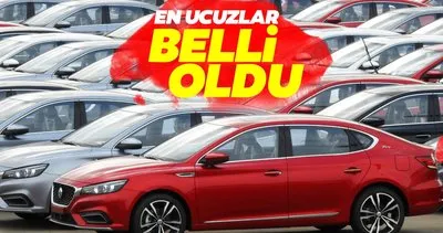 En ucuz sıfır araba fiyatları belli oldu! İşte 26 markanın en uygunları...