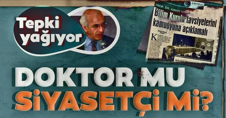Prof. Dr. Ahmet Saltık’a tepki yağıyor! Doktor mu siyasetçi mi?