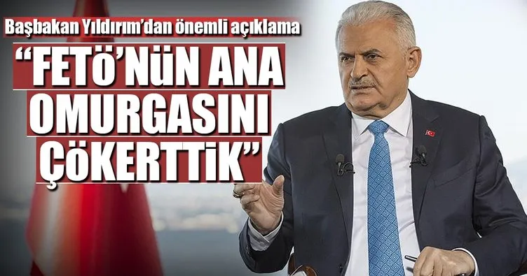 Başbakan Yıldırım: FETÖ’nün Türkiye’deki ana omurgasını çökerttik