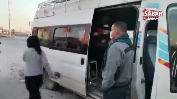 Bir minibüsten 33 kişi çıktı | Video