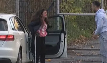 Genç kıza tekme tokat dayak kamerada