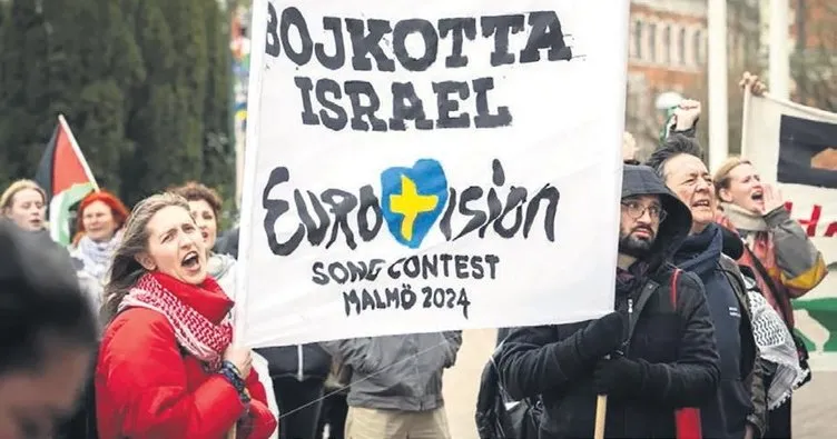 100 bin gösterici Eurovision’da İsrail’i protesto edecek