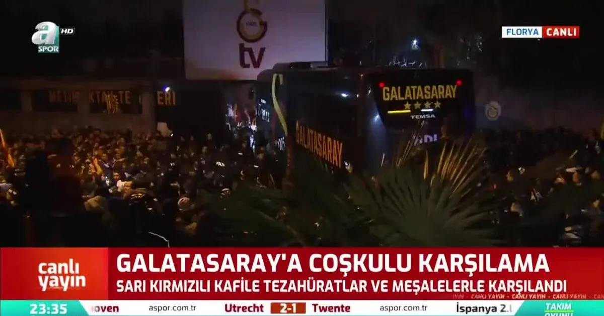 Galatasaray A Coskulu Karsilama Videosunu Izle Son Dakika Haberleri