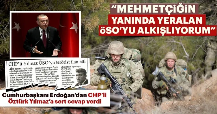 Cumhurbaşkanı Erdoğan’dan CHP’li Öztürk Yılmaz’a sert cevap verdi