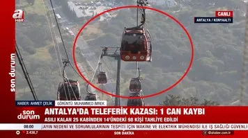 Antalya'da teleferik kazası! Kurtarma çalışmaları kamerada | CANLI YAYIN |