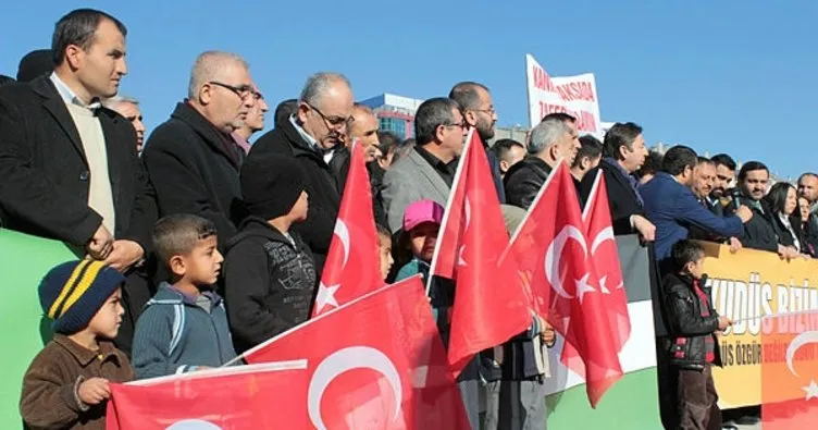 AK Parti teşkilatından Kudüs protestosu