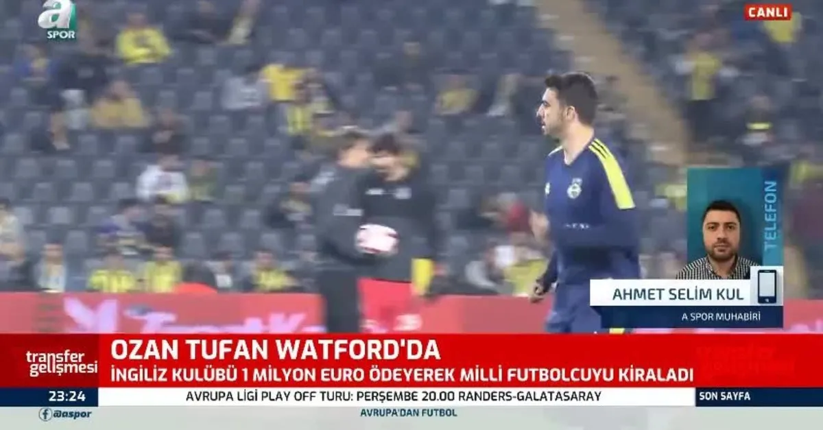 Fenerbahçeli Ozan Tufan Watford'da