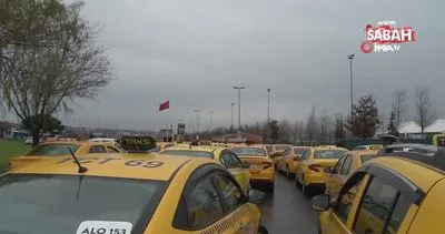 Yenikapı’da taksimetre ayarı için kilometrelerce kuyruk oluştu | Video