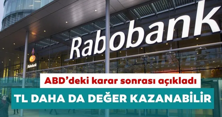 Rabobank: Türk Lirası daha da değer kazanabilir