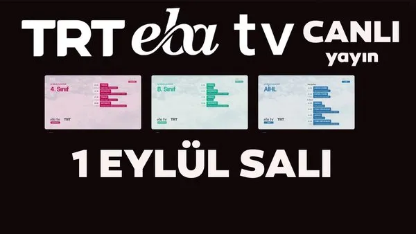 TRT EBA TV canlı izle! (1 Eylül 2020 Salı) 'Uzaktan Eğitim' Ortaokul, İlkokul, Lise kanalları canlı yayın | Video