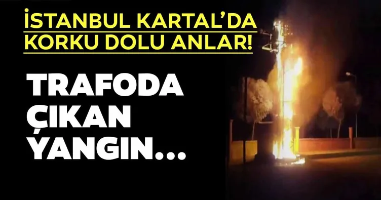 Kartal’da trafo yangını