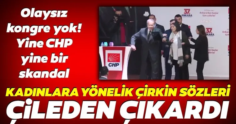 CHP kongresinde skandal! Delege Tevfik Koçak’tan kadınlara yönelik çirkin sözler