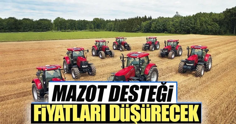 Mazot desteği fiyatları düşürecek