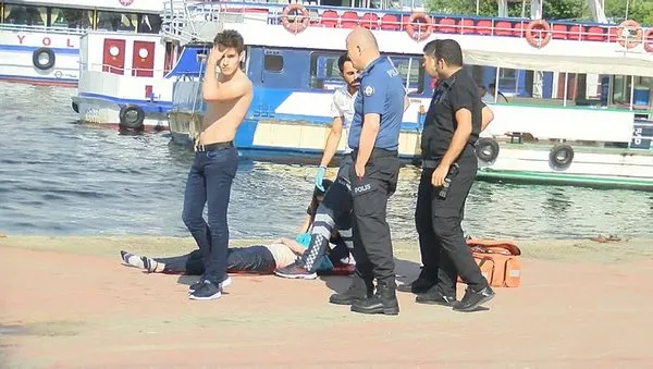 Haliç'te intihar eden kızı kurtaran günün kahramanı