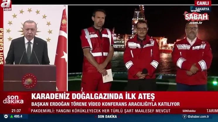 Enerjide tarihi gün! Karadeniz doğalgazında ilk ateş yakıldı | Video