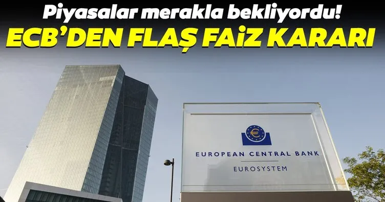 Son Dakika: Avrupa Merkez Bankası’ndan flaş faiz kararı!
