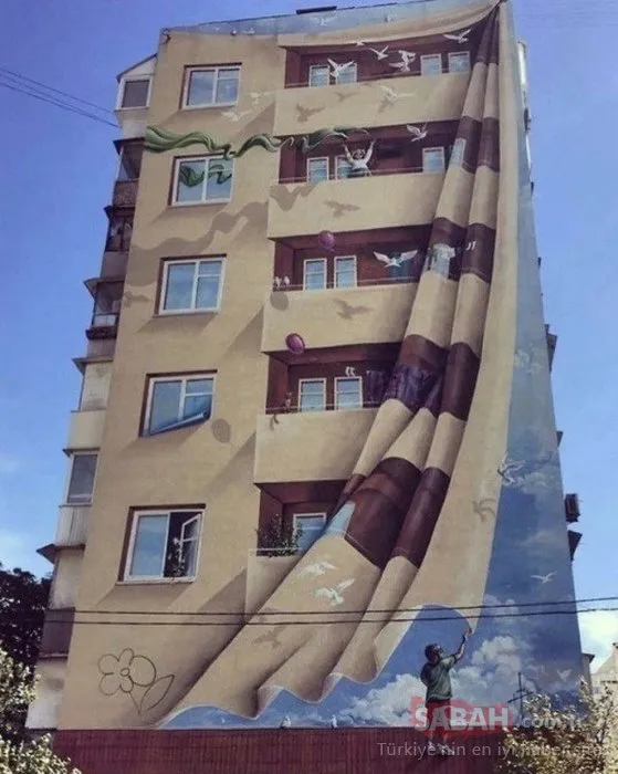 Sokak sanatının sıradışı örnekleri