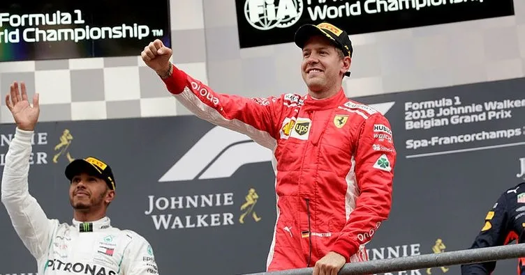 Formula 1’de Belçika GP’sinde zafer Sebastian Vettel’in