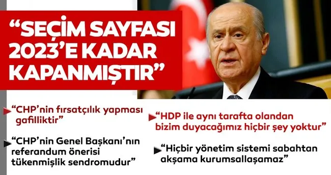Bahceli Den Onemli Aciklamalar Son Dakika Haberler