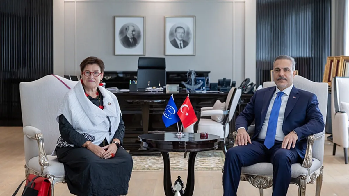 Bakan Fidan, Avrupa Konseyi Parlamenter Meclisi Başkanı ile bir araya geldi!