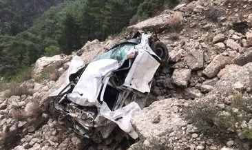 Antalya’da korkunç manzara! Kiralık otomobil uçurumda bulundu: Sürücü...