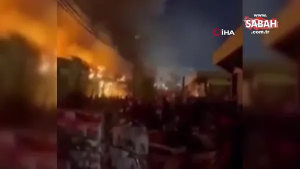 Irak'ta yakıt tankeri patladı: 13 yaralı | Video