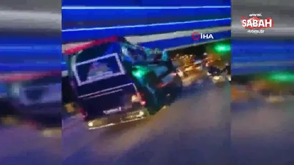 Kocaelispor şampiyonluk turunda otobüsten düşen futbolcular kamerada