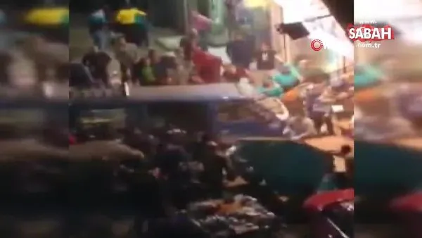 Mısır'da minibüs AVM’ye çarptı: 5 yaralı | Video