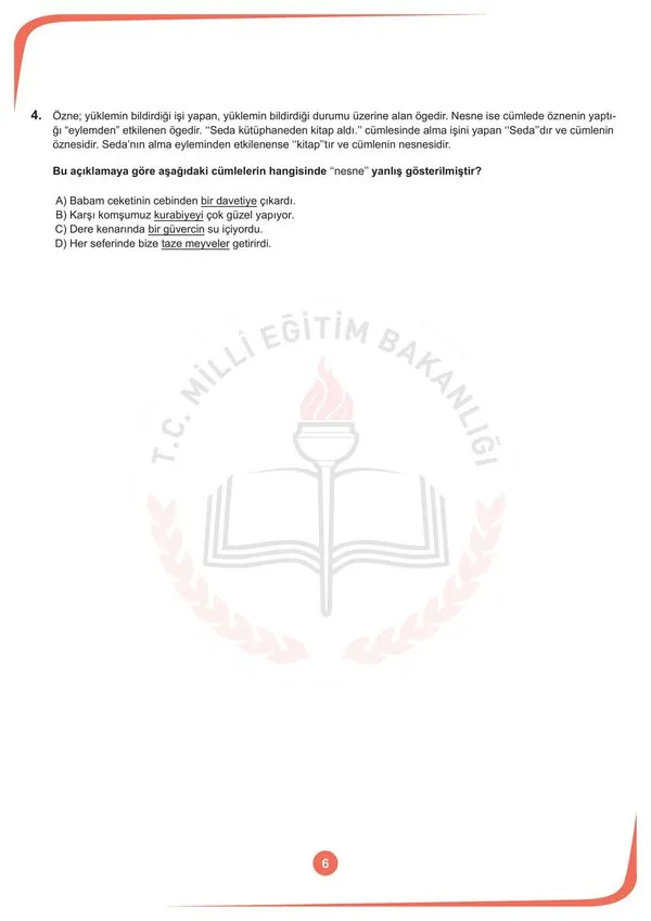 LGS örnek sınav soruları yayınlandı! MEB ile LGS sözel bölüm örnek sınav soruları