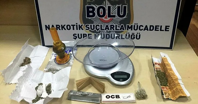 Bolu’da uyuşturucu operasyonu: 2 gözaltı