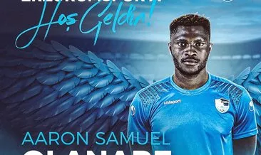 Erzurumspor, Nijeryalı forvet Aaron Samuel Olanare’yi kadrosuna kattı