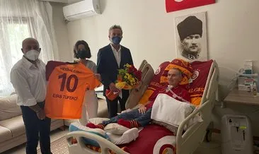 Galatasaraylı eski futbolcu İlyas Tüfekçi’ye ziyaret