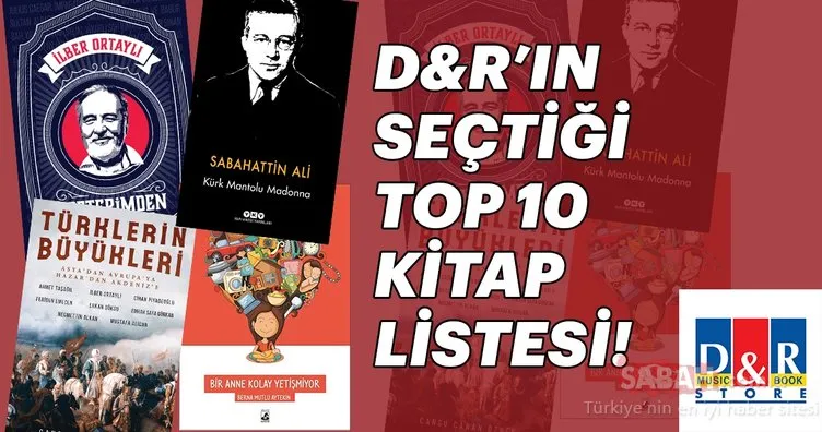 D&R’ın seçtiği top 10 kitap listesi...